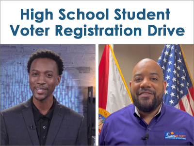 April is the High School Voter Registration Month.

Watch this video from School Board Member Torey Alston and Supervisor of Elections Joe Scott.